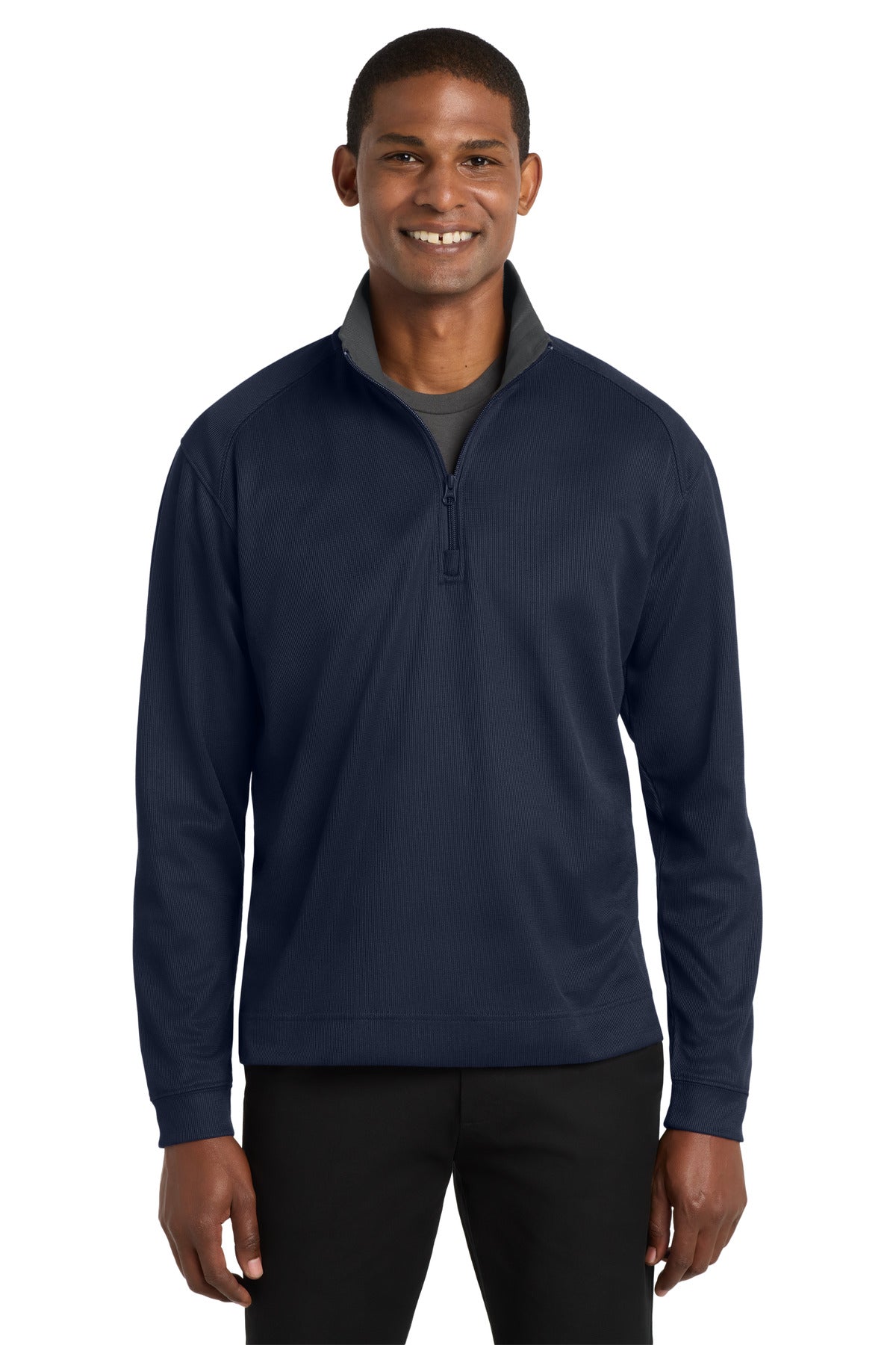 Port Authority® Vertical Texture 1/4-Zip Pullover. K805
