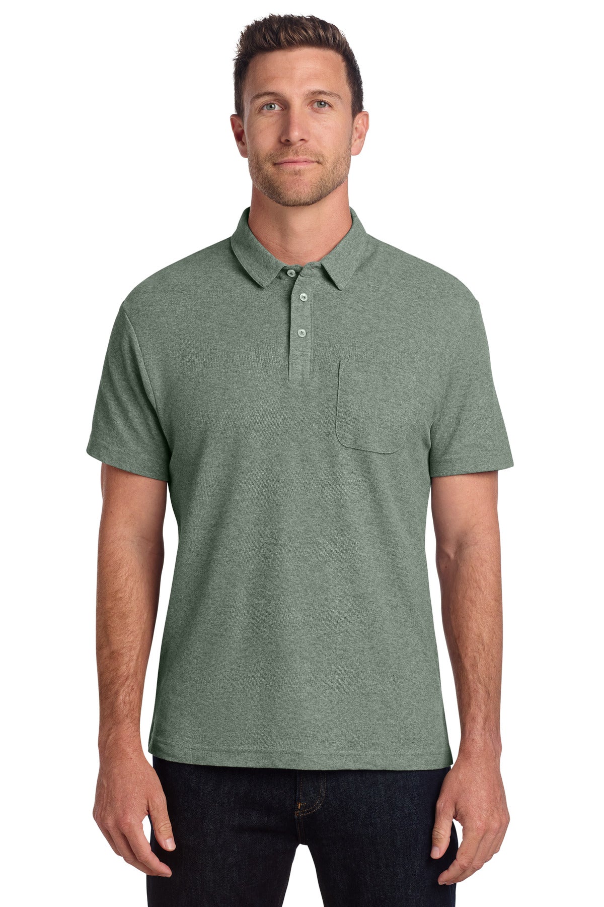 Port Authority® C-FREE® Cotton Blend Pique Pocket Polo K868
