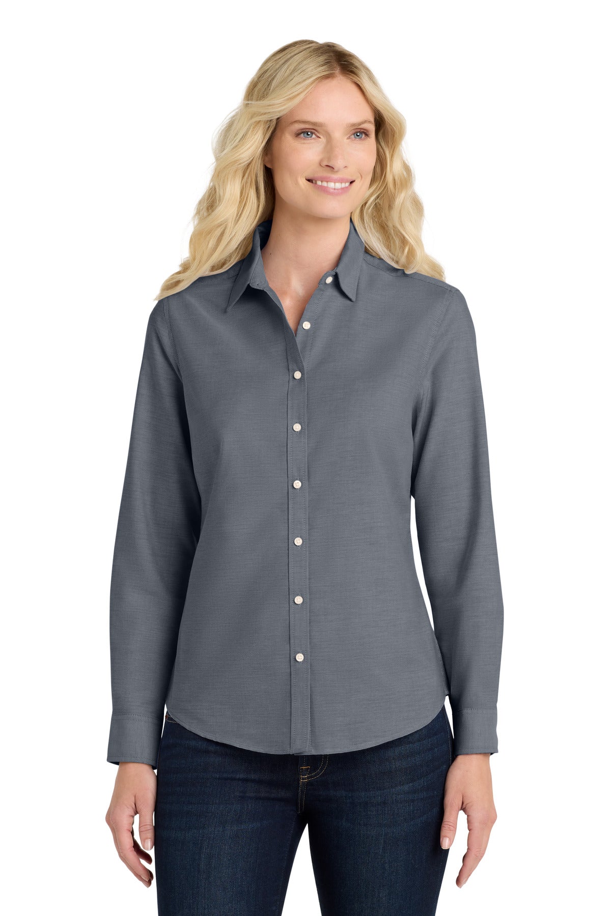 Port Authority® Women's SuperPro™ Oxford Shirt. L658