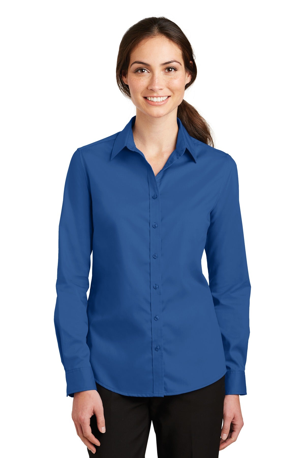 Port Authority® Women's SuperPro™ Twill Shirt. L663