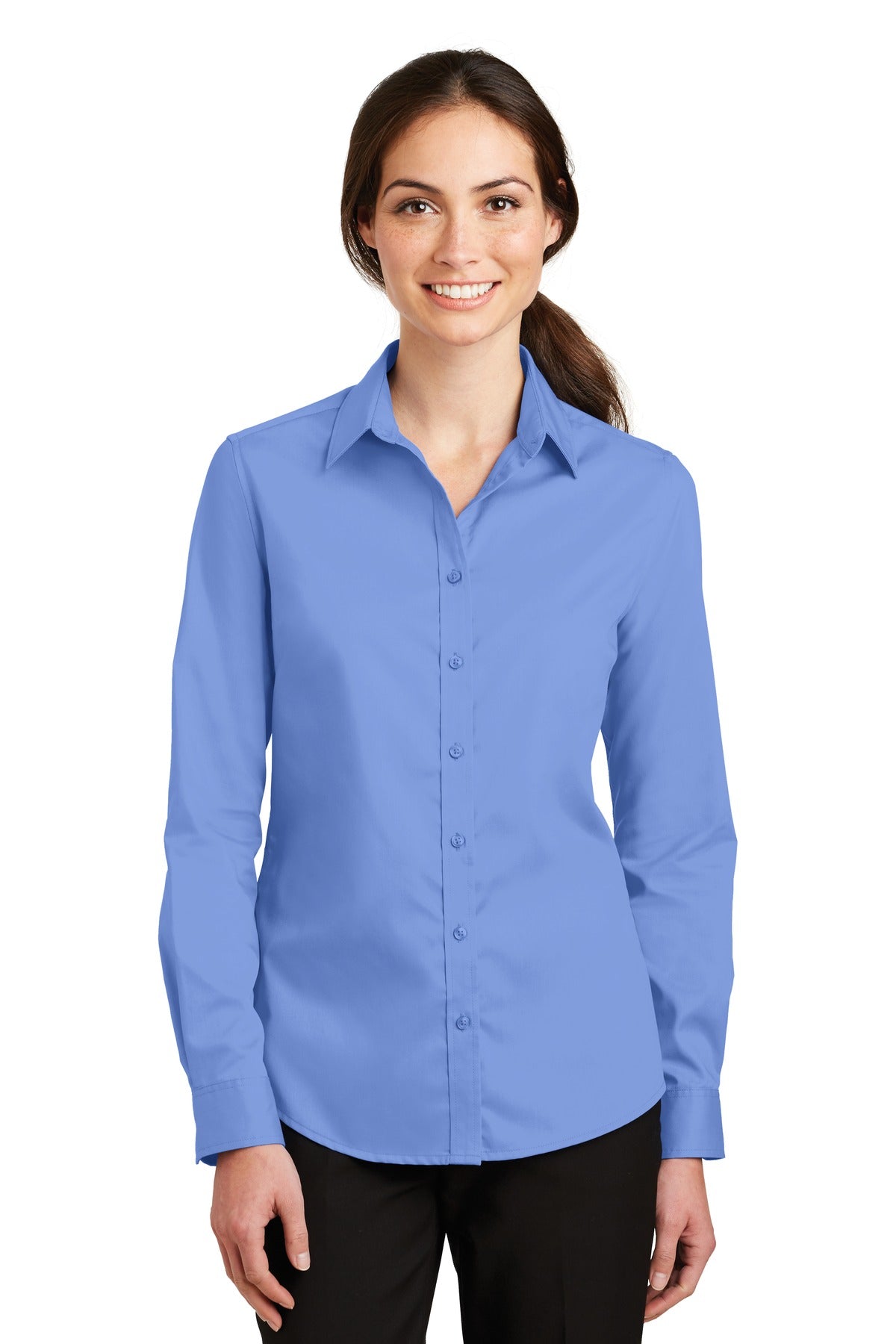 Port Authority® Women's SuperPro™ Twill Shirt. L663