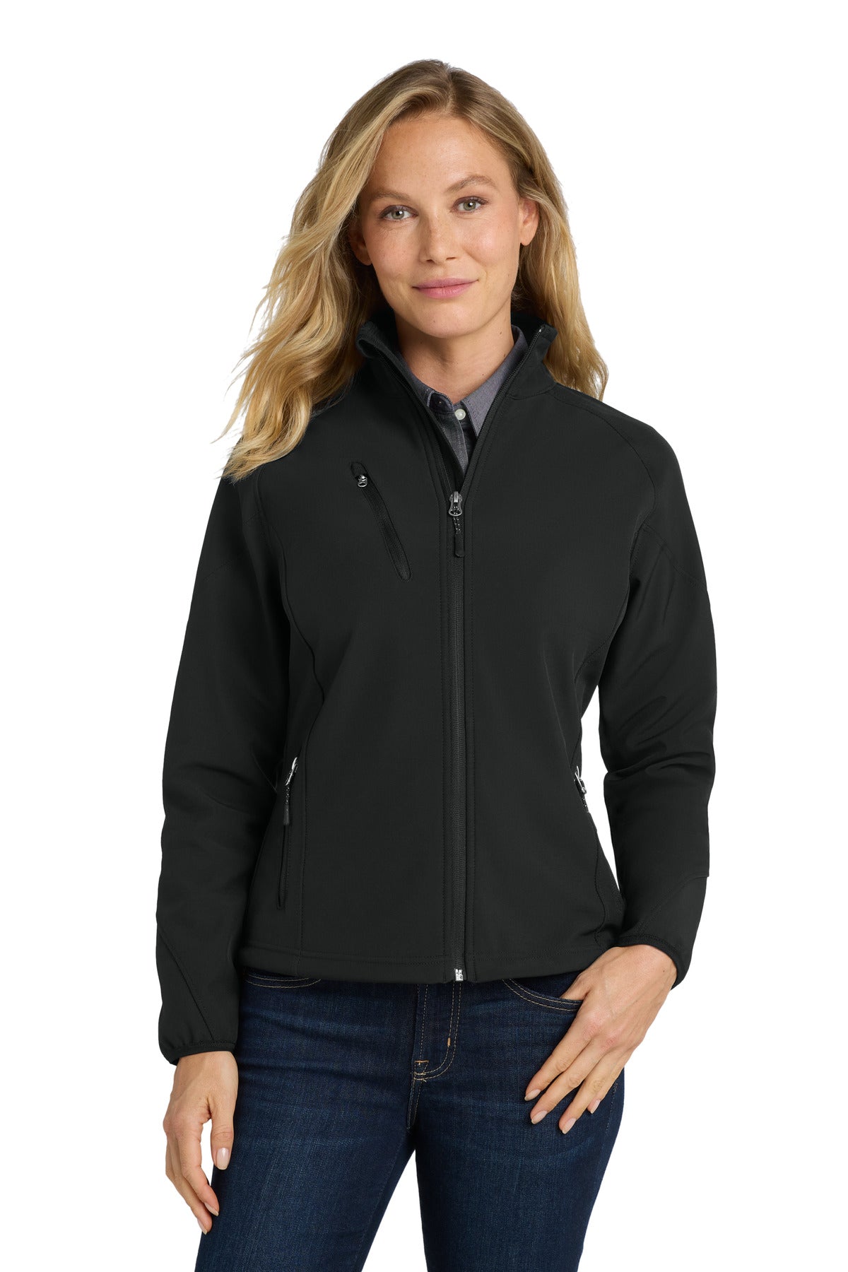 Port Authority® Women's Textured Soft Shell Jacket. L705