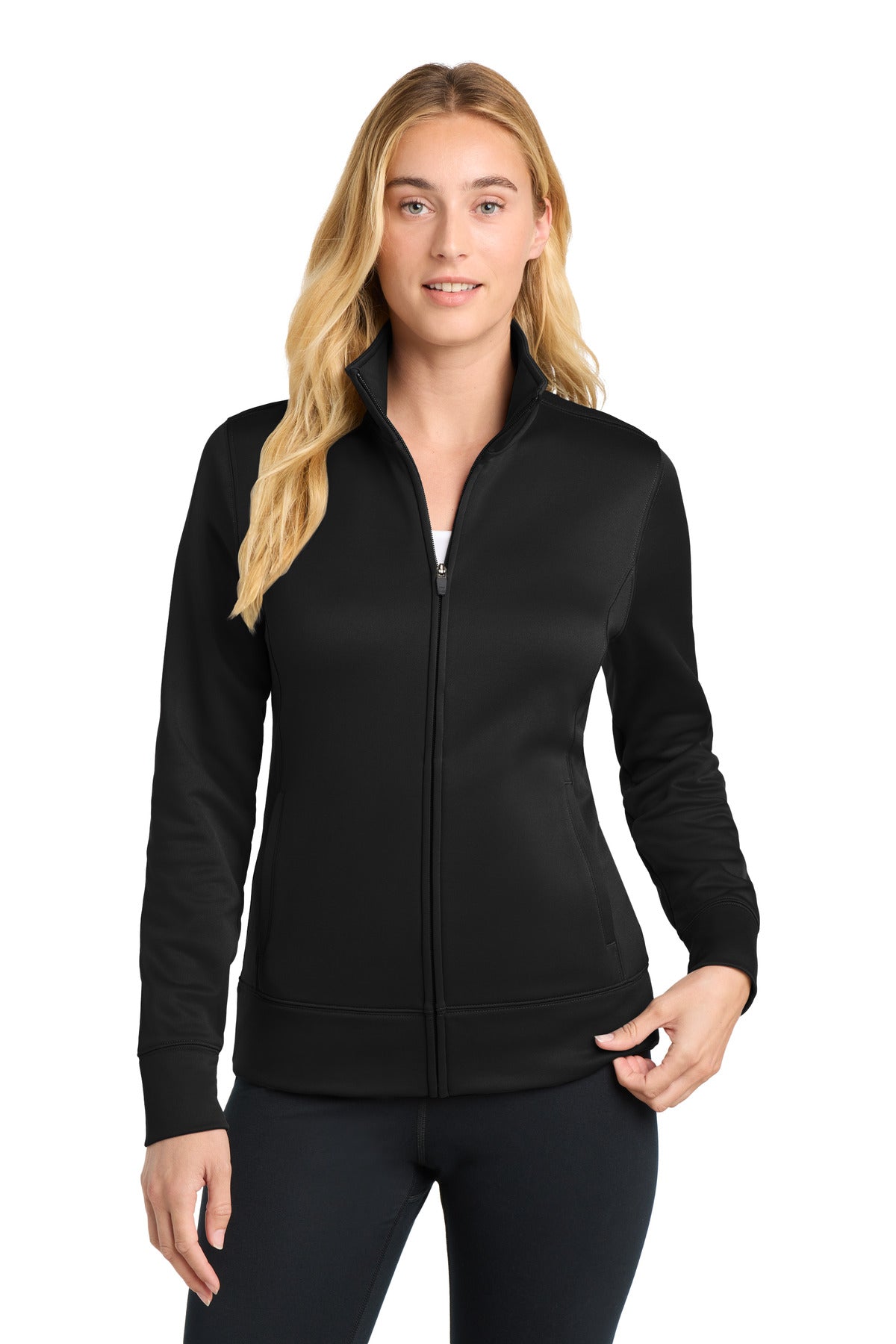 Sport-Tek® Women's Sport-Wick® Fleece Full-Zip Jacket.  LST241