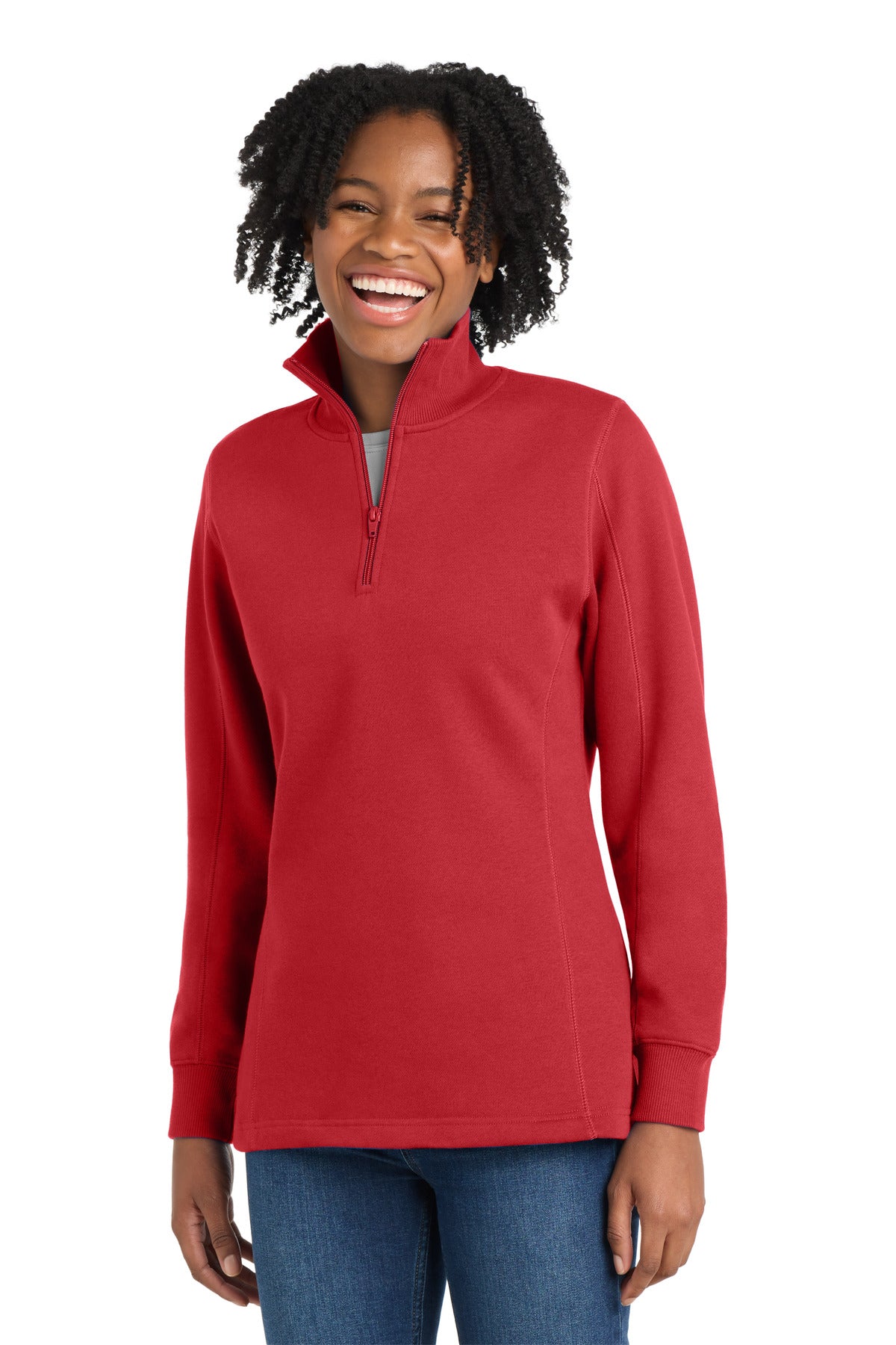 Sport-Tek® Women's 1/4-Zip Sweatshirt. LST253