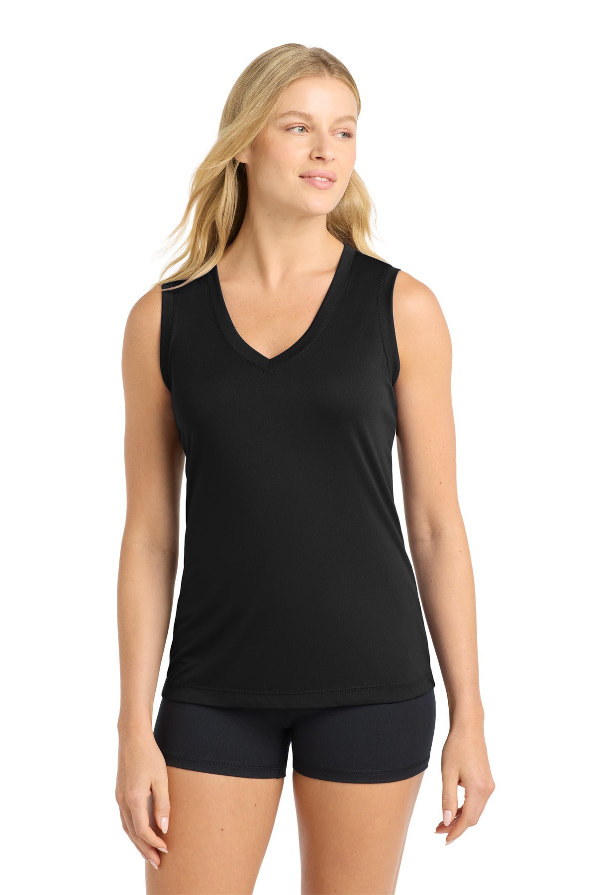 Sport-Tek® Women's Sleeveless PosiCharge® Competitor™ V-Neck Tee. LST352