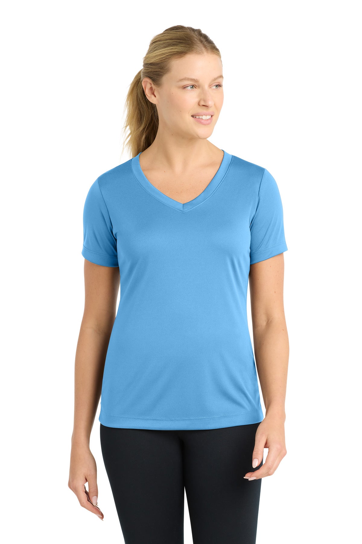 Sport-Tek® Women's PosiCharge® Competitor™ V-Neck Tee. LST353