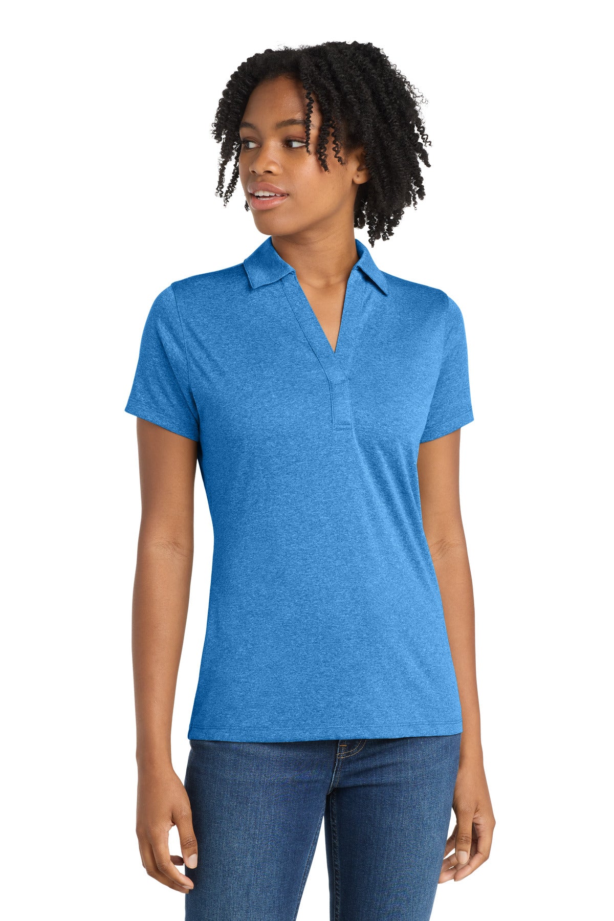 Sport-Tek® Women's Heather Contender™ Polo. LST660