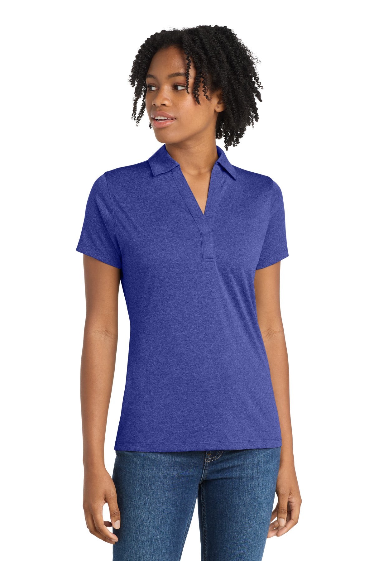Sport-Tek® Women's Heather Contender™ Polo. LST660
