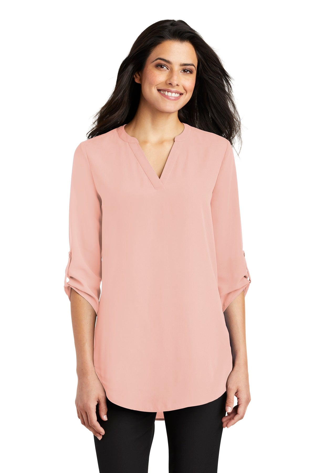 Port Authority® Women's 3/4-Sleeve Tunic Blouse. LW701