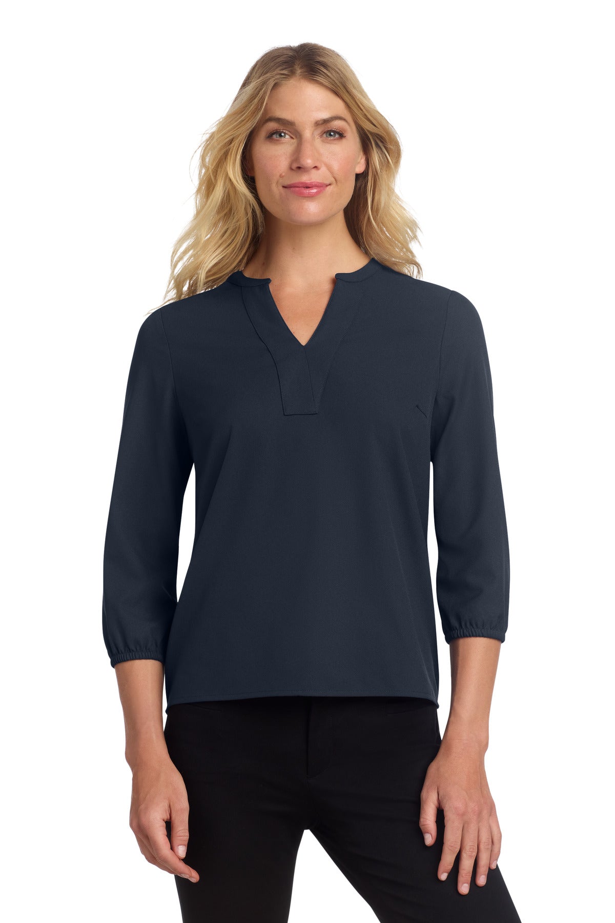 Mercer+Mettle® Women's Stretch Crepe 3/4-Sleeve Blouse MM2011