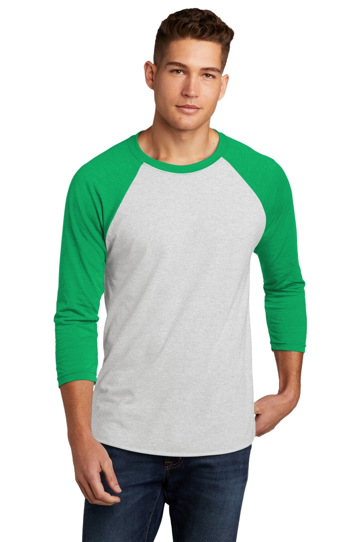 Next Level Apparel®   Adult Tri-Blend 3/4-Sleeve Raglan Tee. NL6051