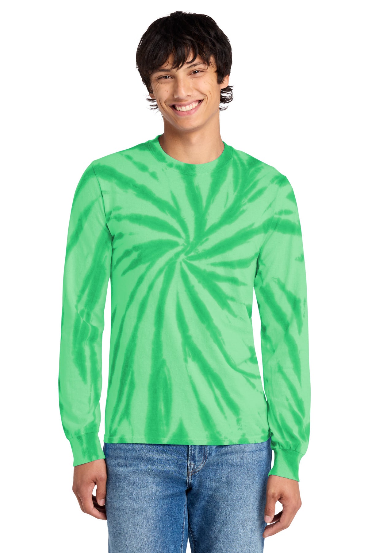 Port & Co® Tie-Dye Long Sleeve Tee.  PC147LS