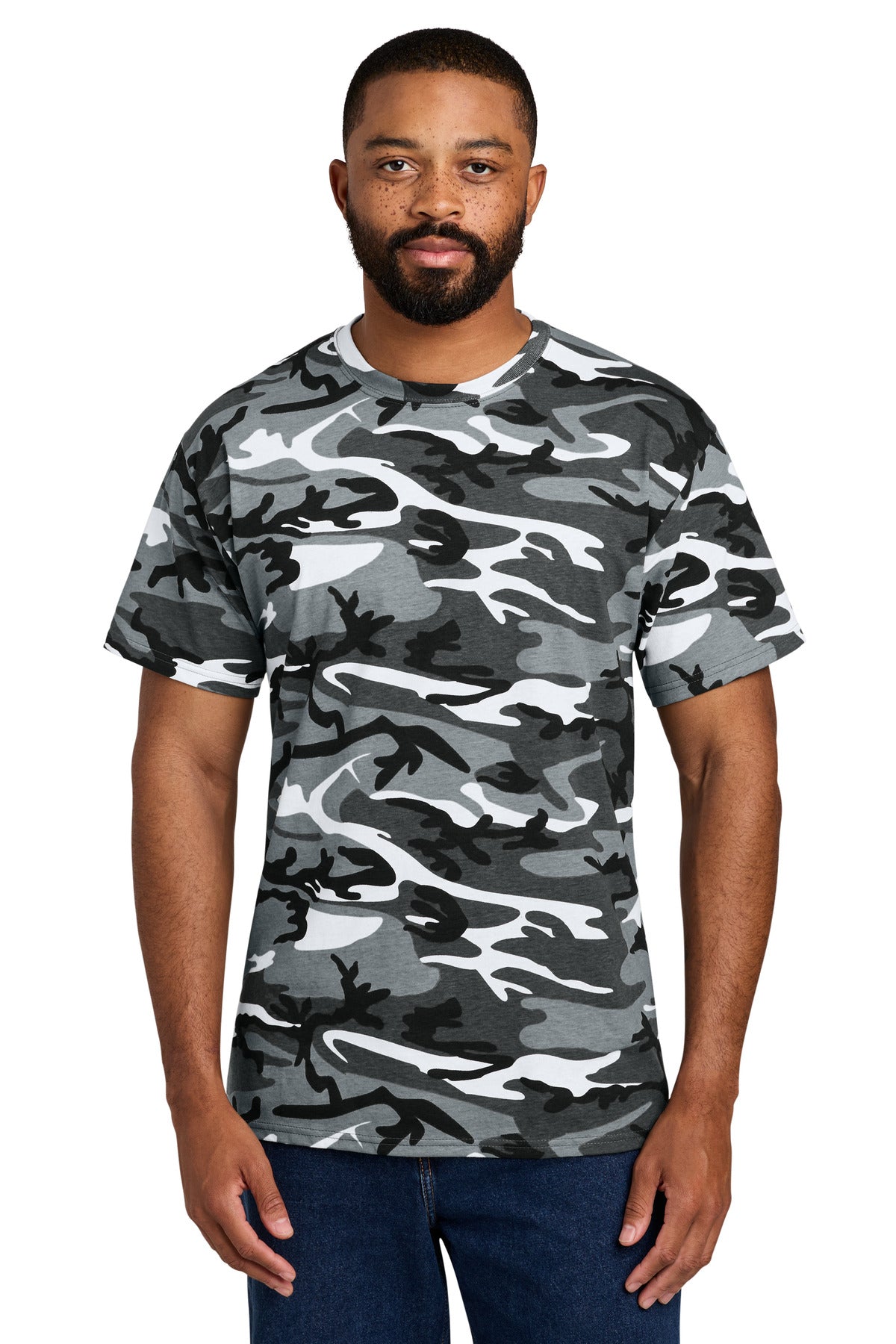 Port & Co® Core Cotton Camo Tee.  PC54C