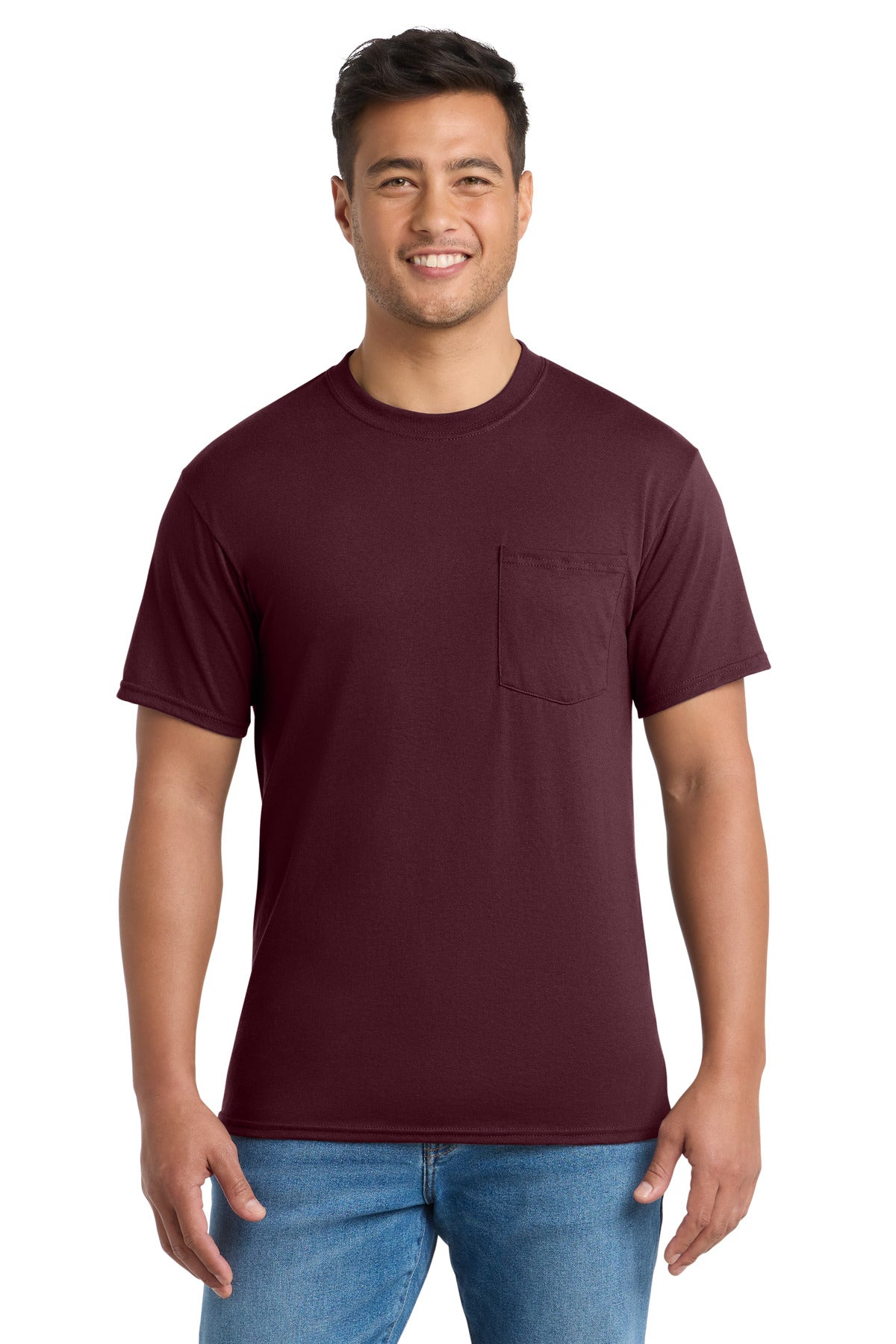 Port & Co® Tall Core Blend Pocket Tee. PC55PT