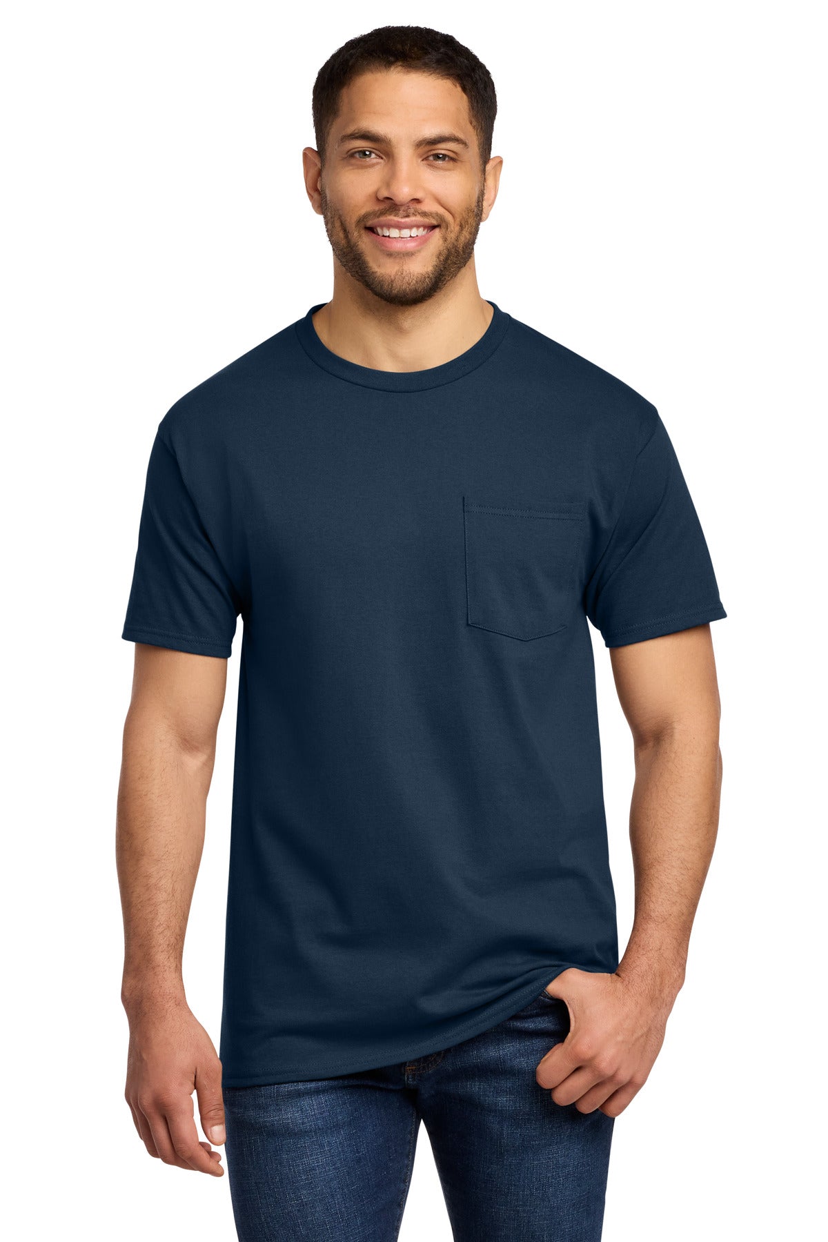 Port & Co® Tall Essential Pocket Tee. PC61PT