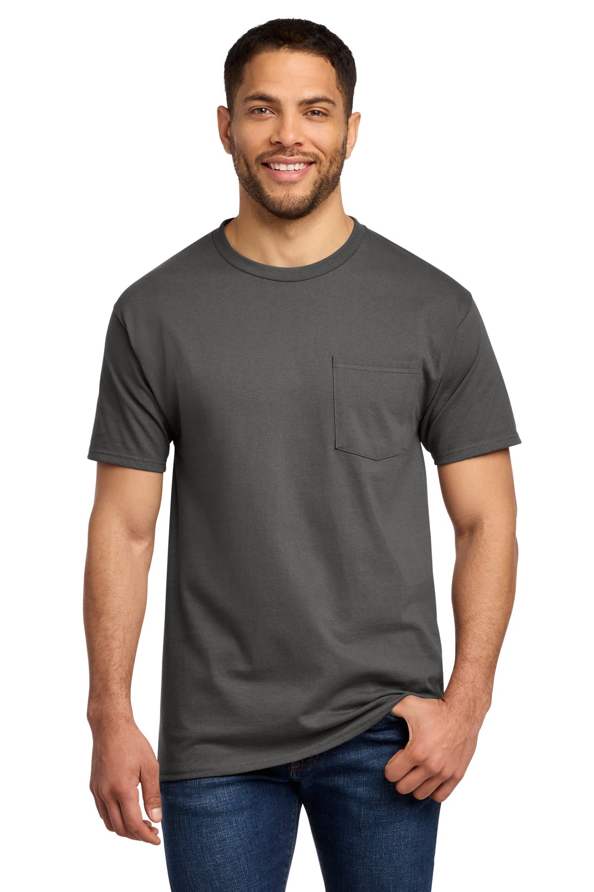 Port & Co® Essential Pocket Tee. PC61P