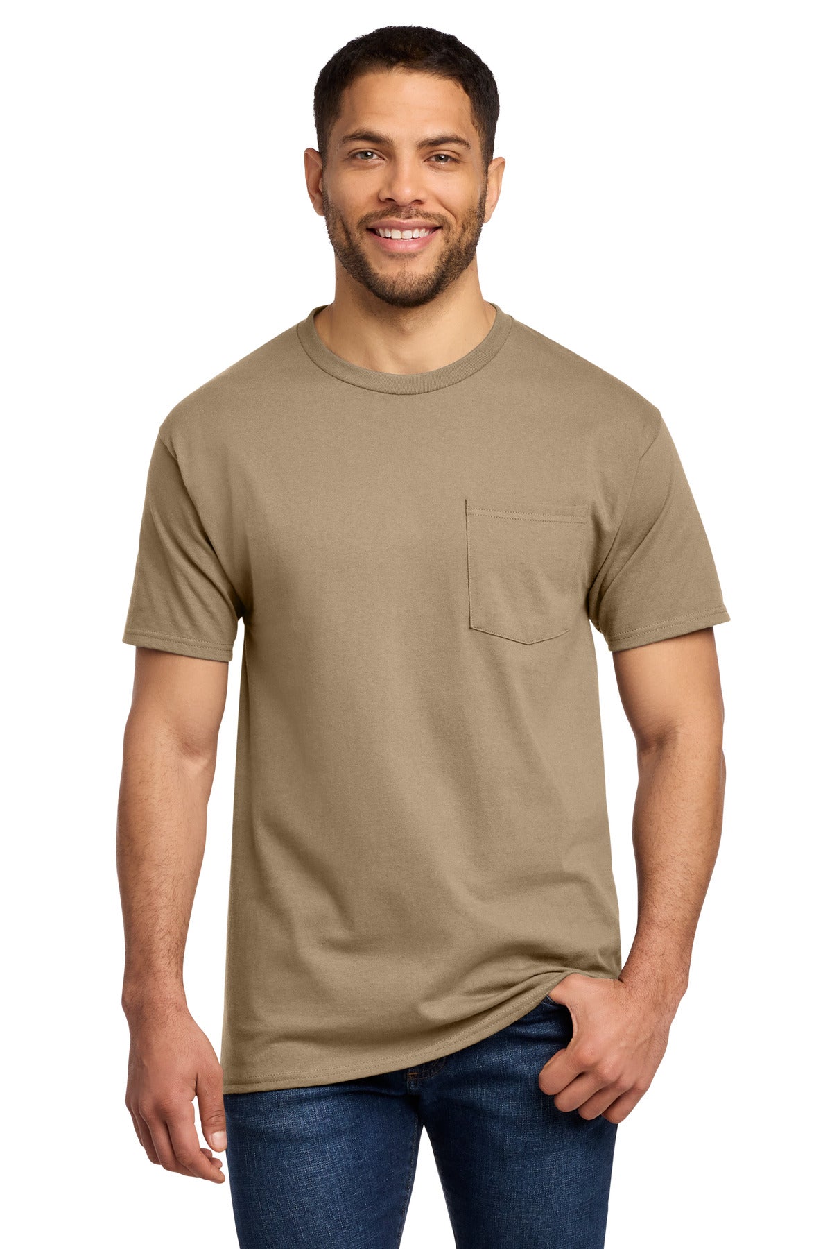 Port & Co® Essential Pocket Tee. PC61P