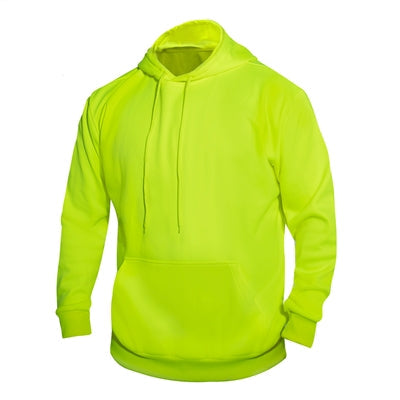 Rothco High-Vis Performance Hooded Sweatshirt - Safety Green