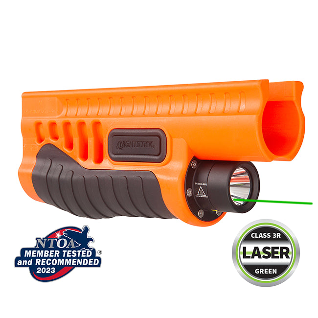 Nightstick SFL-12GL - Shotgun Forend Light w/ Laser for Mossberg 500/590/Shockwave