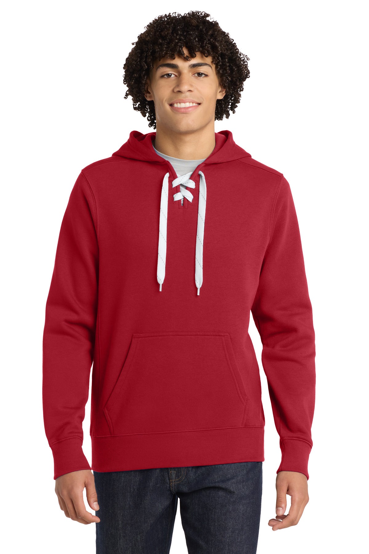 Sport-Tek® Lace Up Pullover Hooded Sweatshirt. ST271