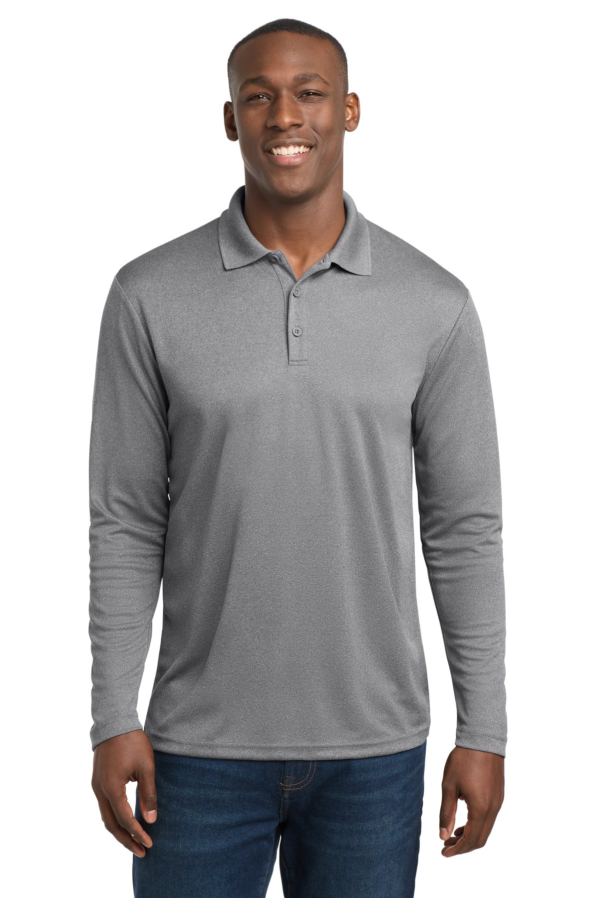Sport-Tek ® PosiCharge ® RacerMesh ® Long Sleeve Polo. ST640LS
