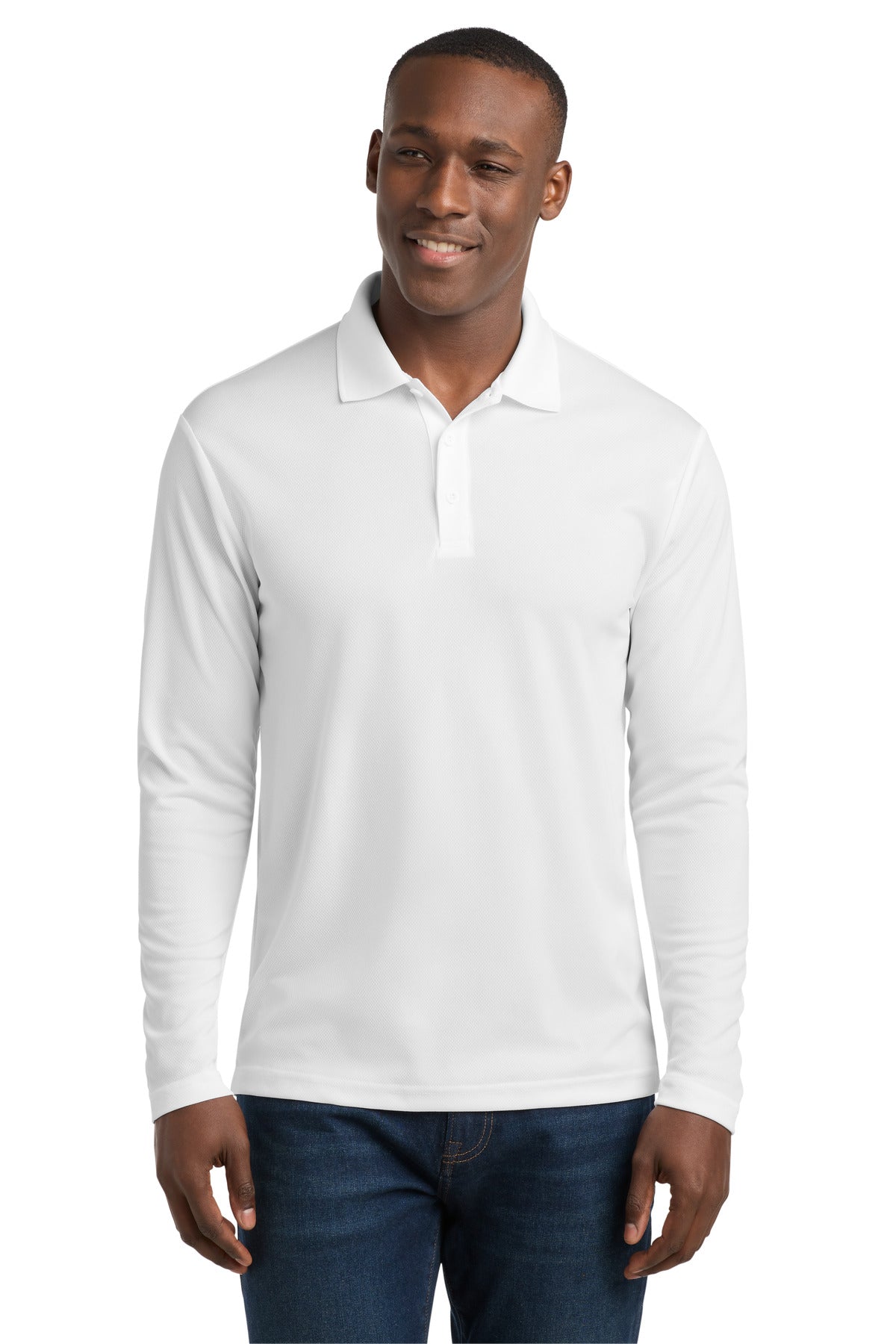 Sport-Tek ® PosiCharge ® RacerMesh ® Long Sleeve Polo. ST640LS