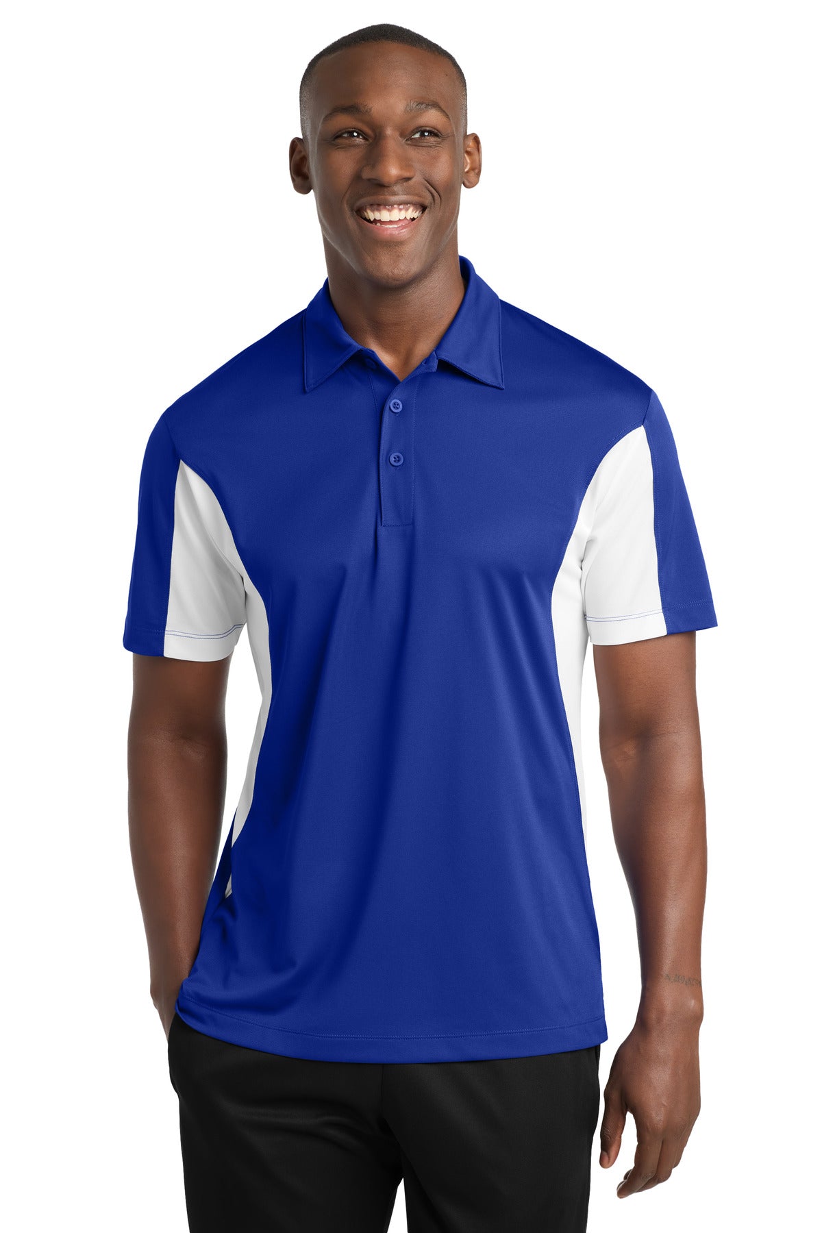 Sport-Tek® Side Blocked Micropique Sport-Wick® Polo. ST655