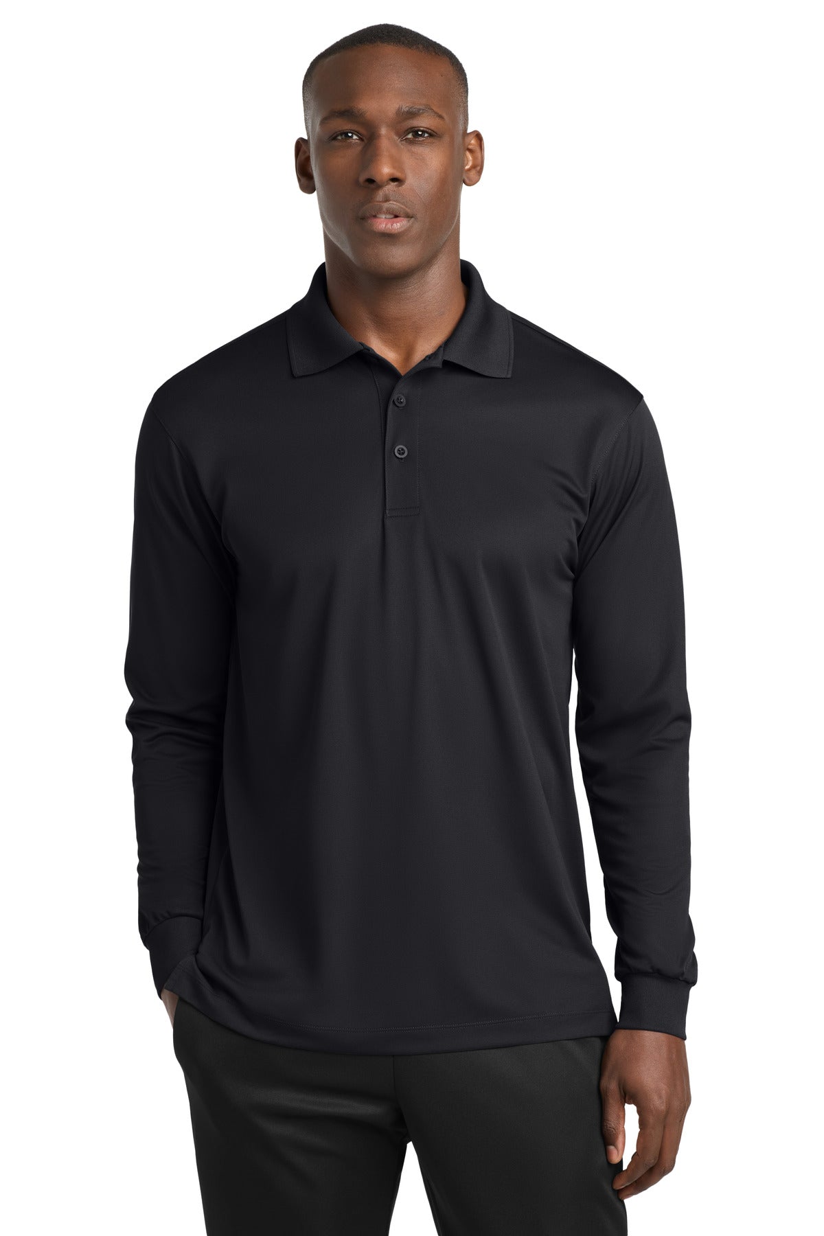 Sport-Tek® Long Sleeve Micropique Sport-Wick® Polo. ST657