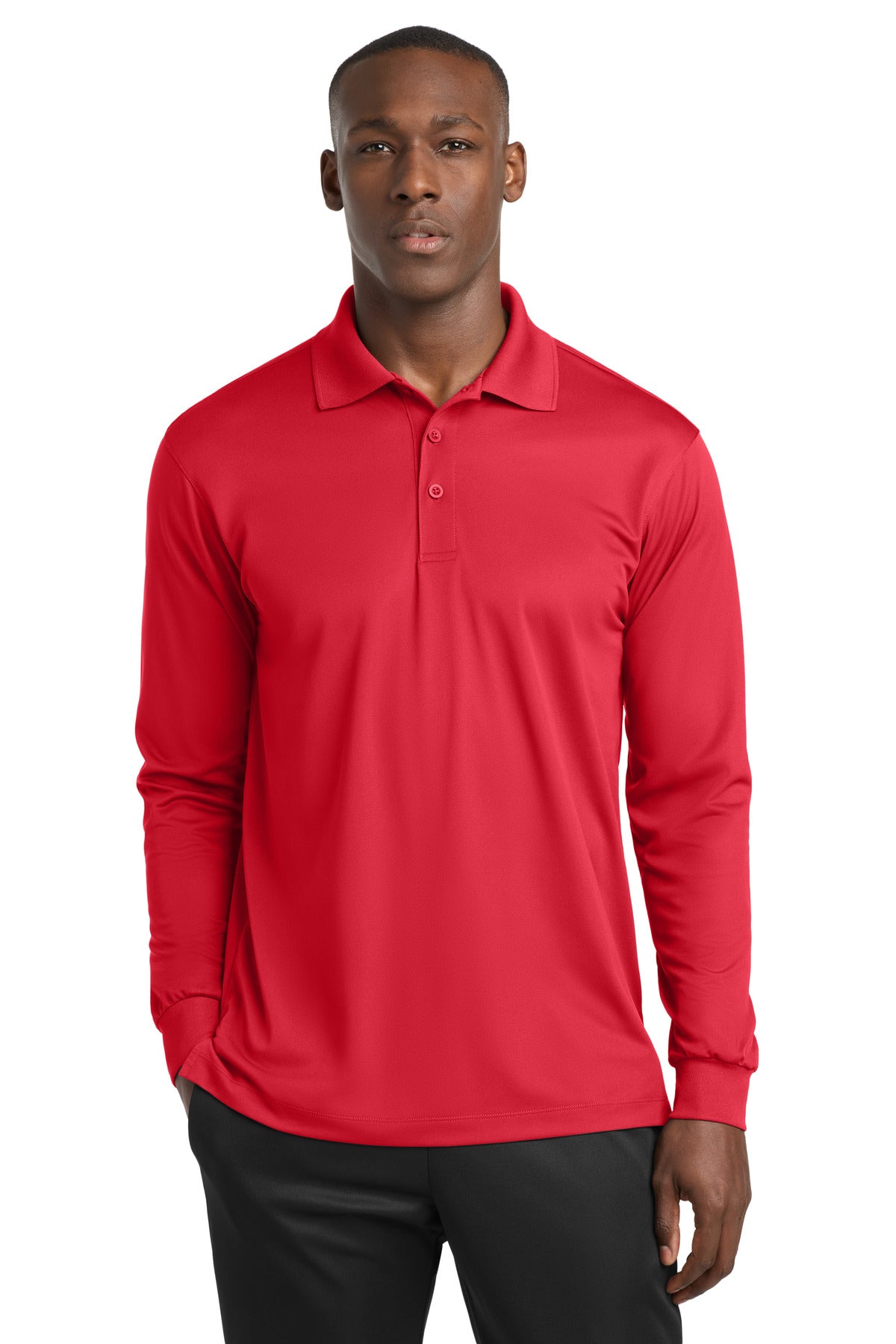 Sport-Tek® Long Sleeve Micropique Sport-Wick® Polo. ST657