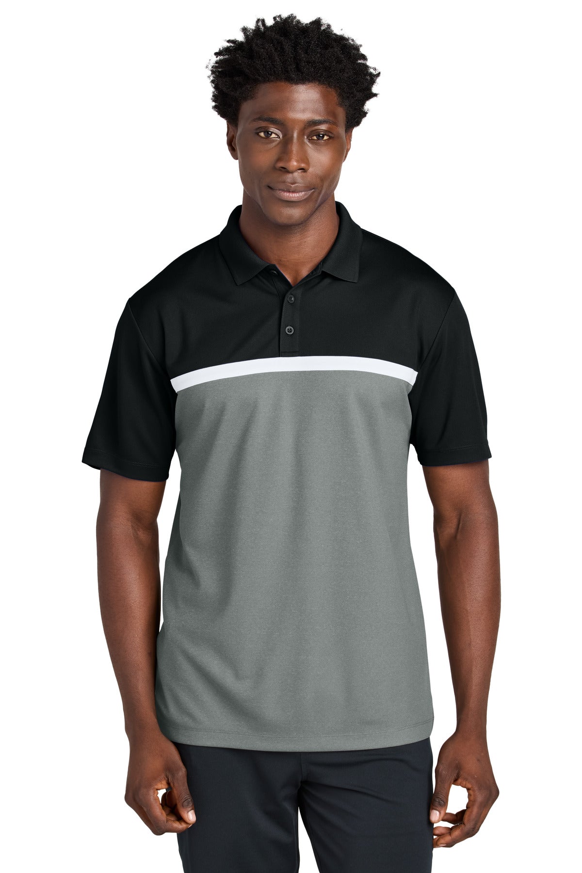 Sport-Tek® UV Micropique Colorblock Polo ST741