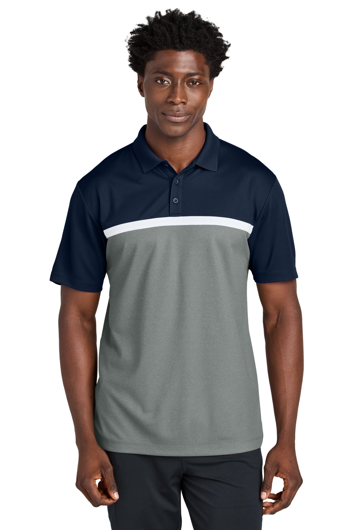 Sport-Tek® UV Micropique Colorblock Polo ST741