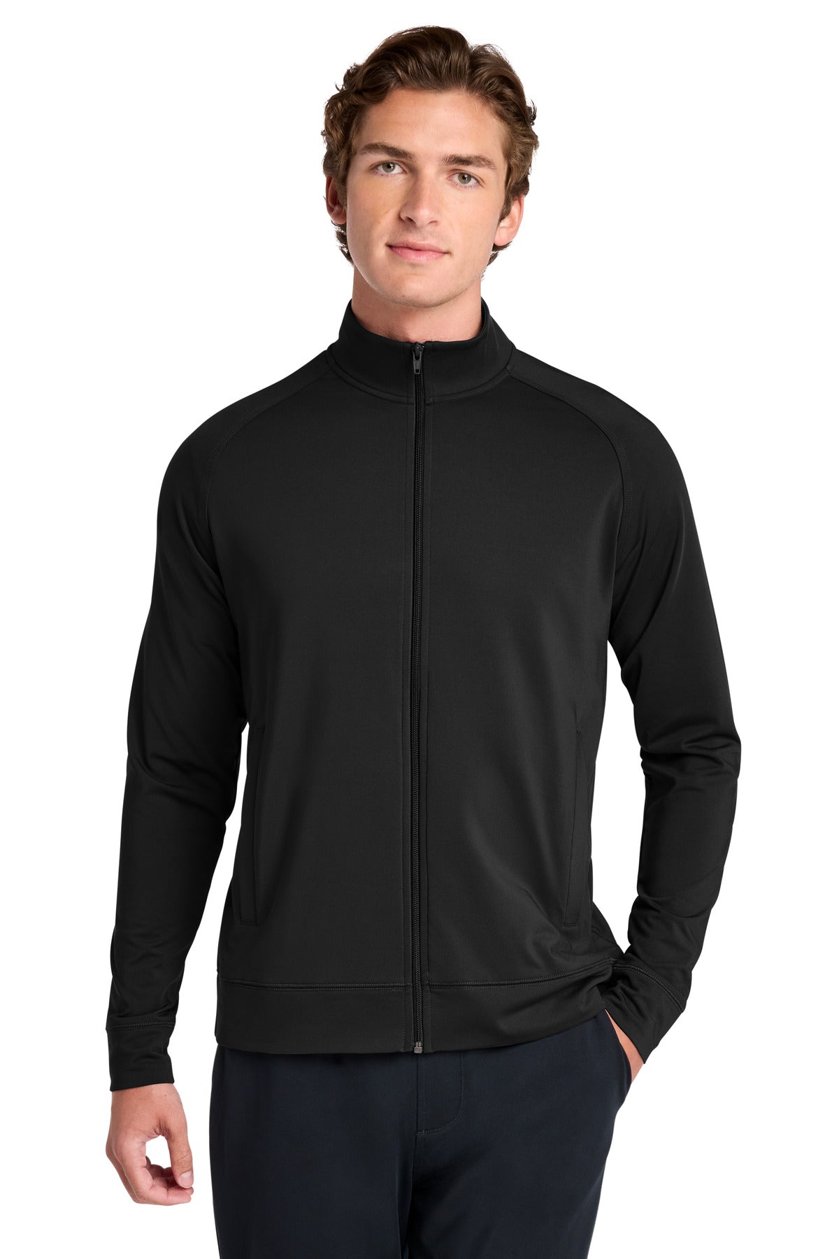 Sport-Tek® Sport-Wick® Stretch Full-Zip Cadet Jacket ST857