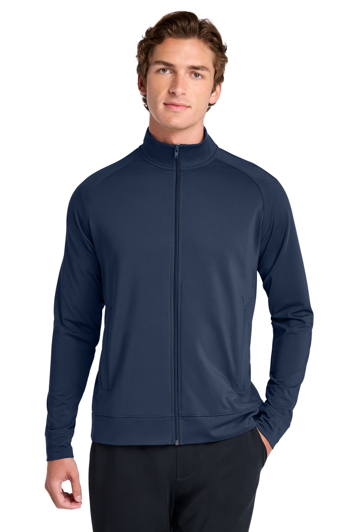 Sport-Tek® Sport-Wick® Stretch Full-Zip Cadet Jacket ST857