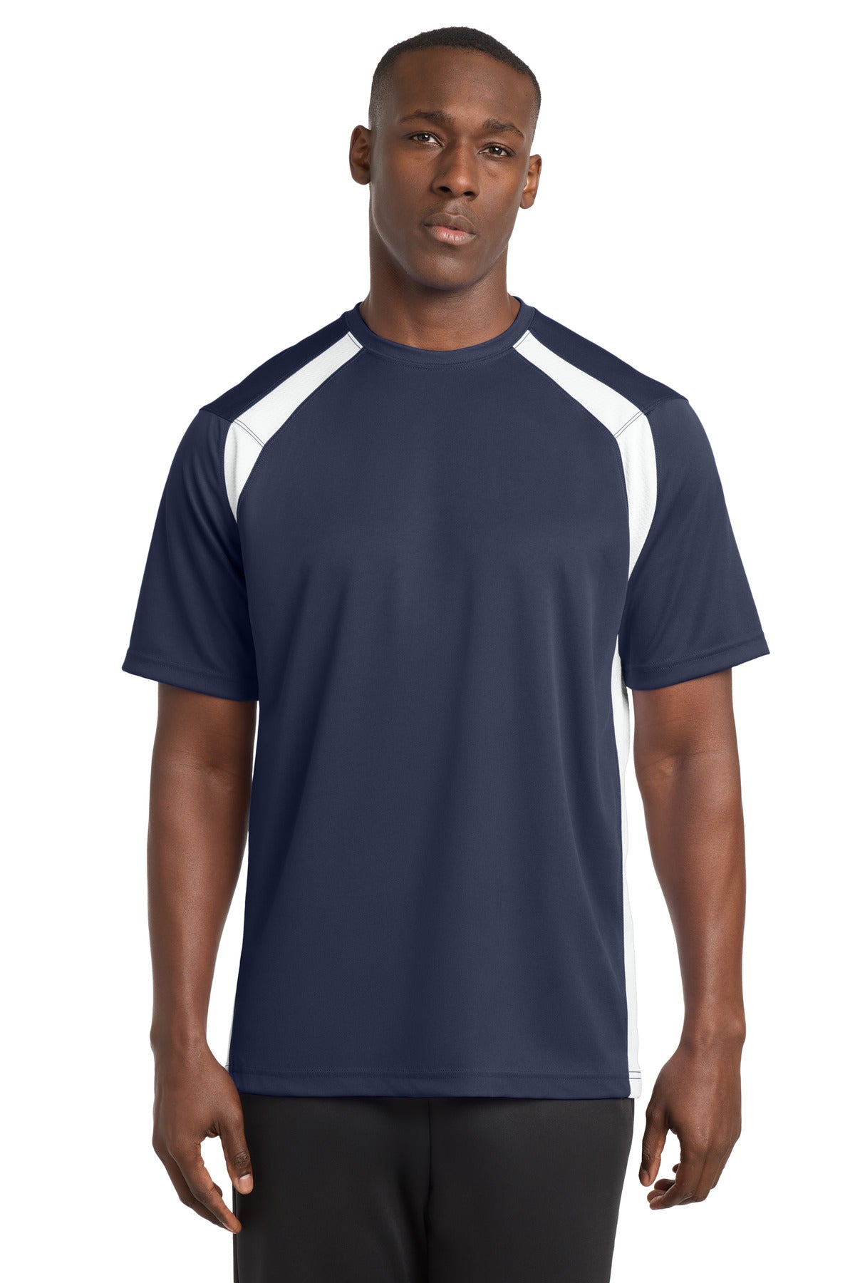 Sport-Tek® Dry Zone® Colorblock Crew. T478