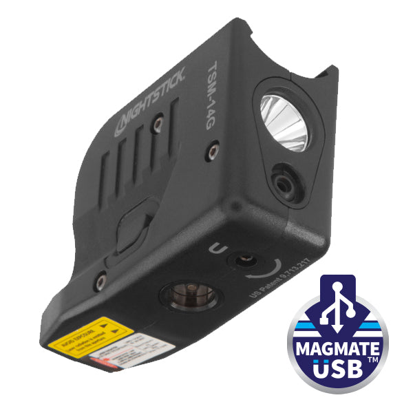 Nightstick TSM-14G - Sub-Compact Handgun Light w/Green Laser for Glock G43X MOS/G