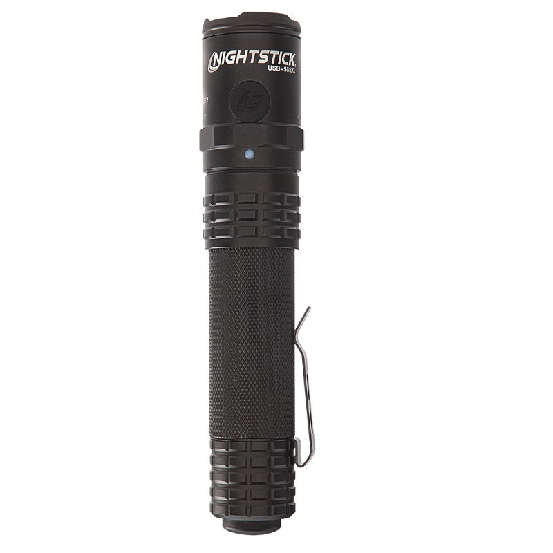 Nightstick USB-588XL - USB Dual-Light Tactical Flashlight - Black