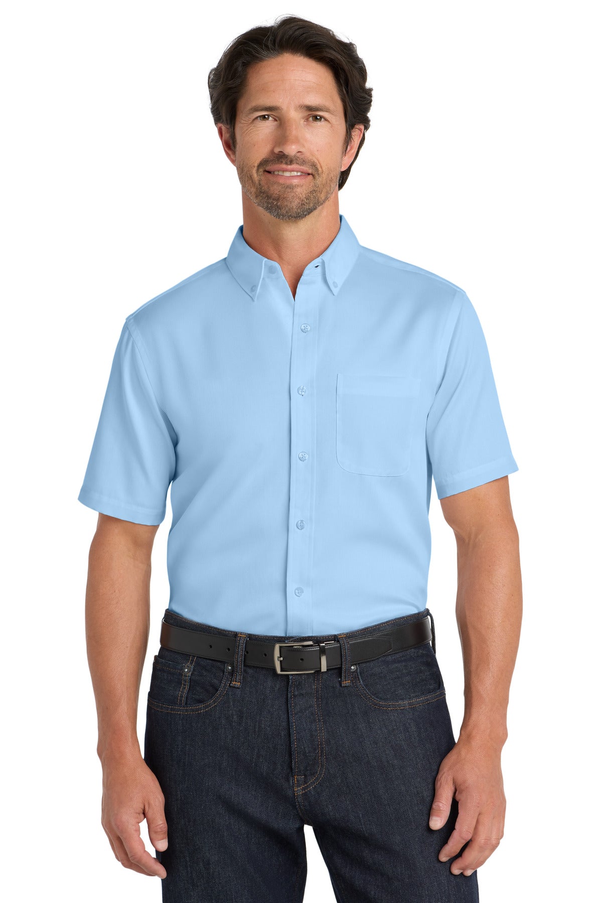 Port Authority® Short Sleeve SuperPro React™ Twill Shirt. W809
