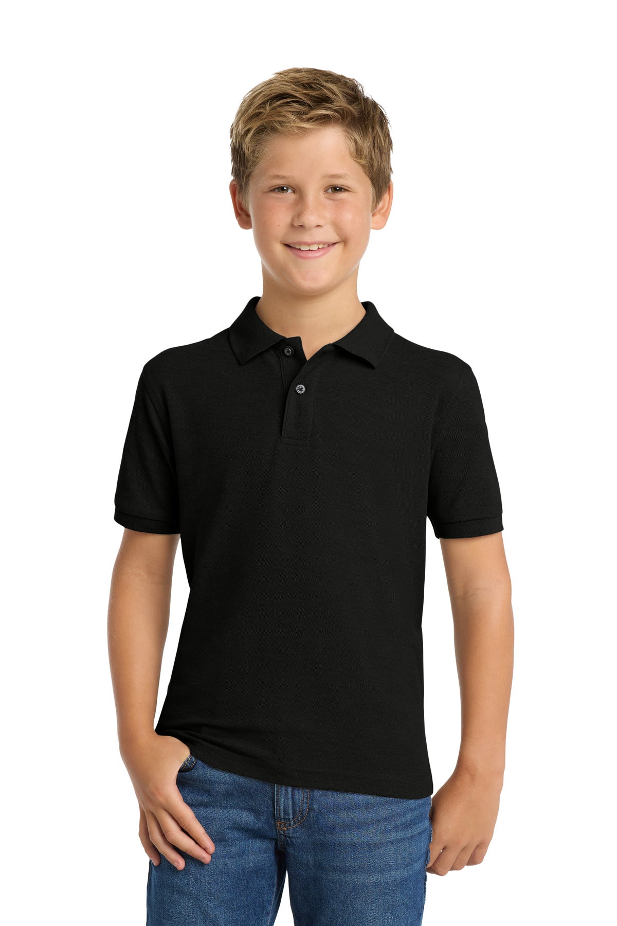 Port Authority® Youth Silk Touch™ Polo.  Y500