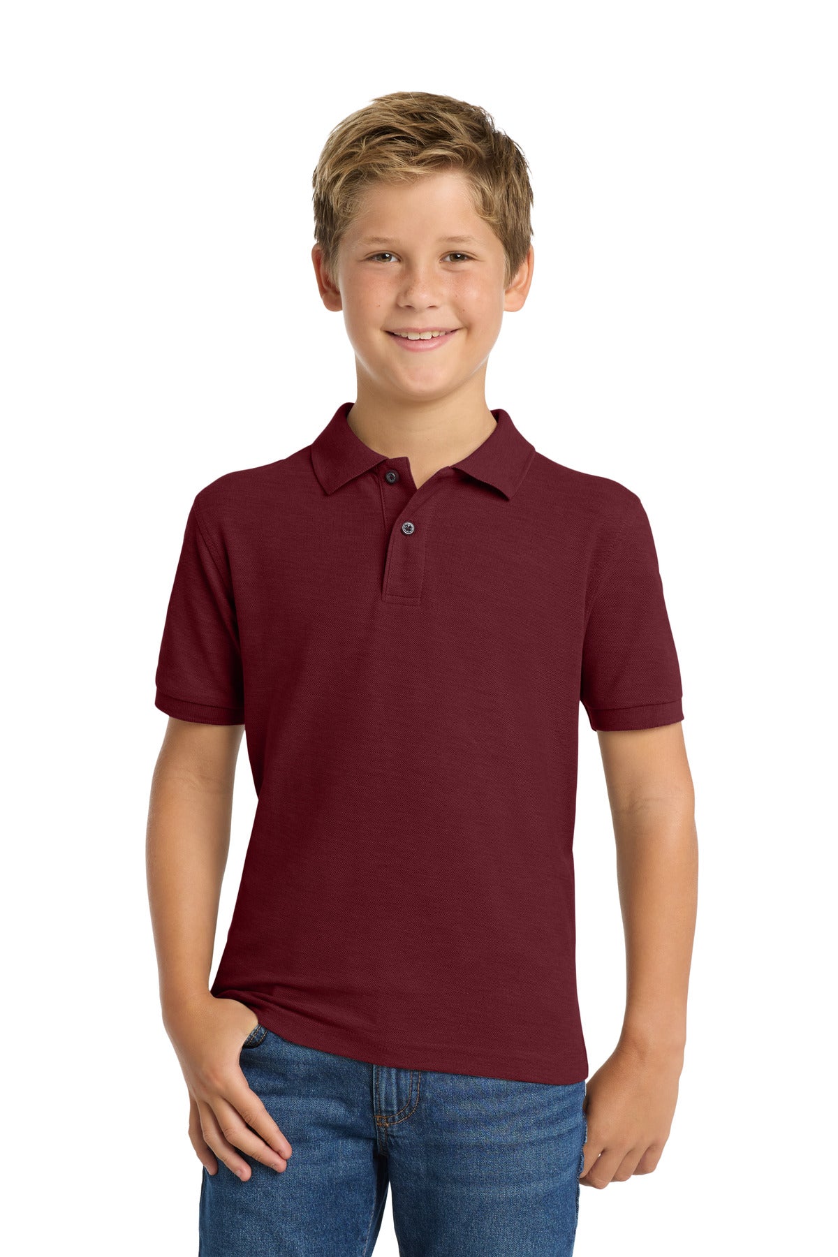 Port Authority® Youth Silk Touch™ Polo.  Y500