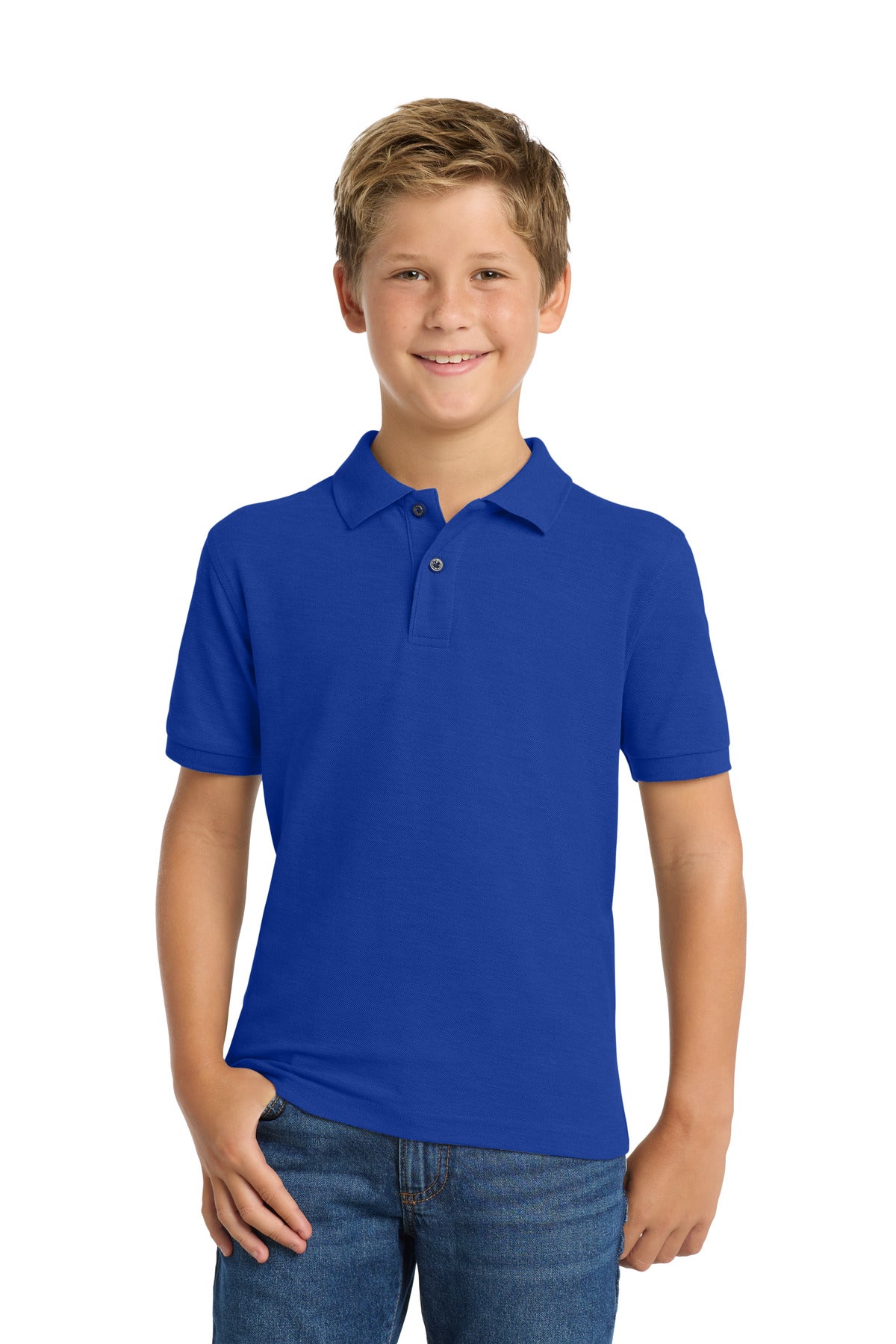 Port Authority® Youth Silk Touch™ Polo.  Y500