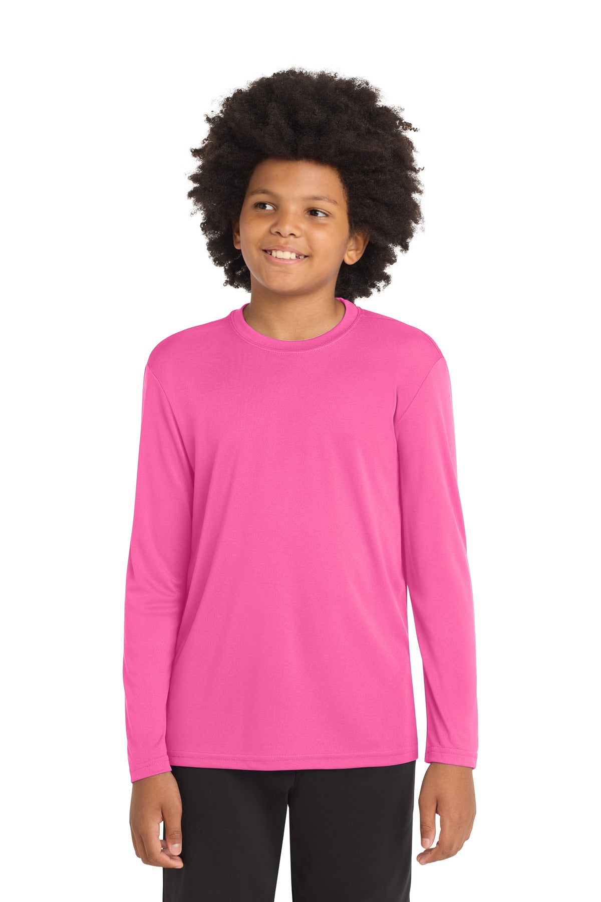 Sport-Tek® Youth Long Sleeve PosiCharge® Competitor™ Tee. YST350LS