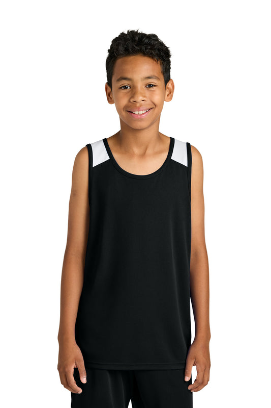 Sport-Tek® Youth Club Track Tank YST446