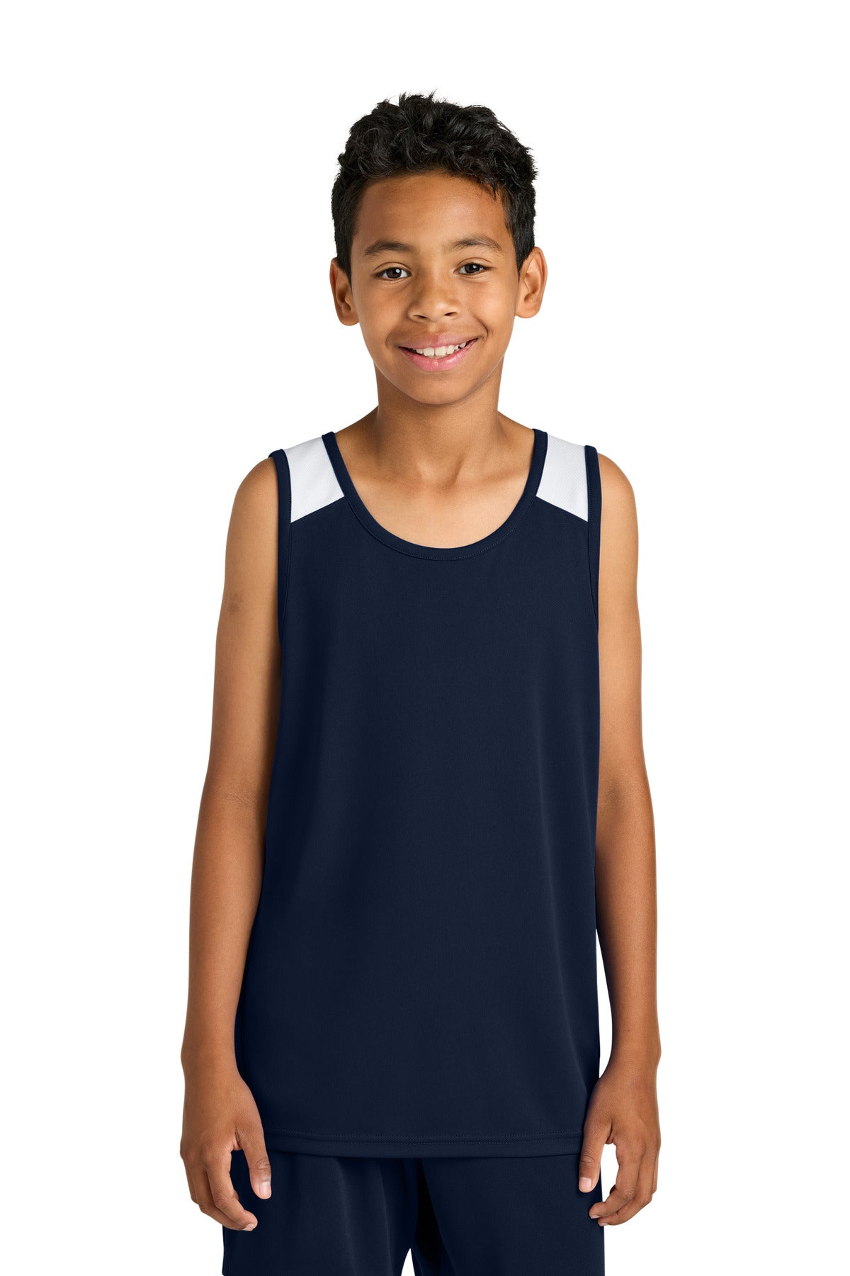 Sport-Tek® Youth Club Track Tank YST446