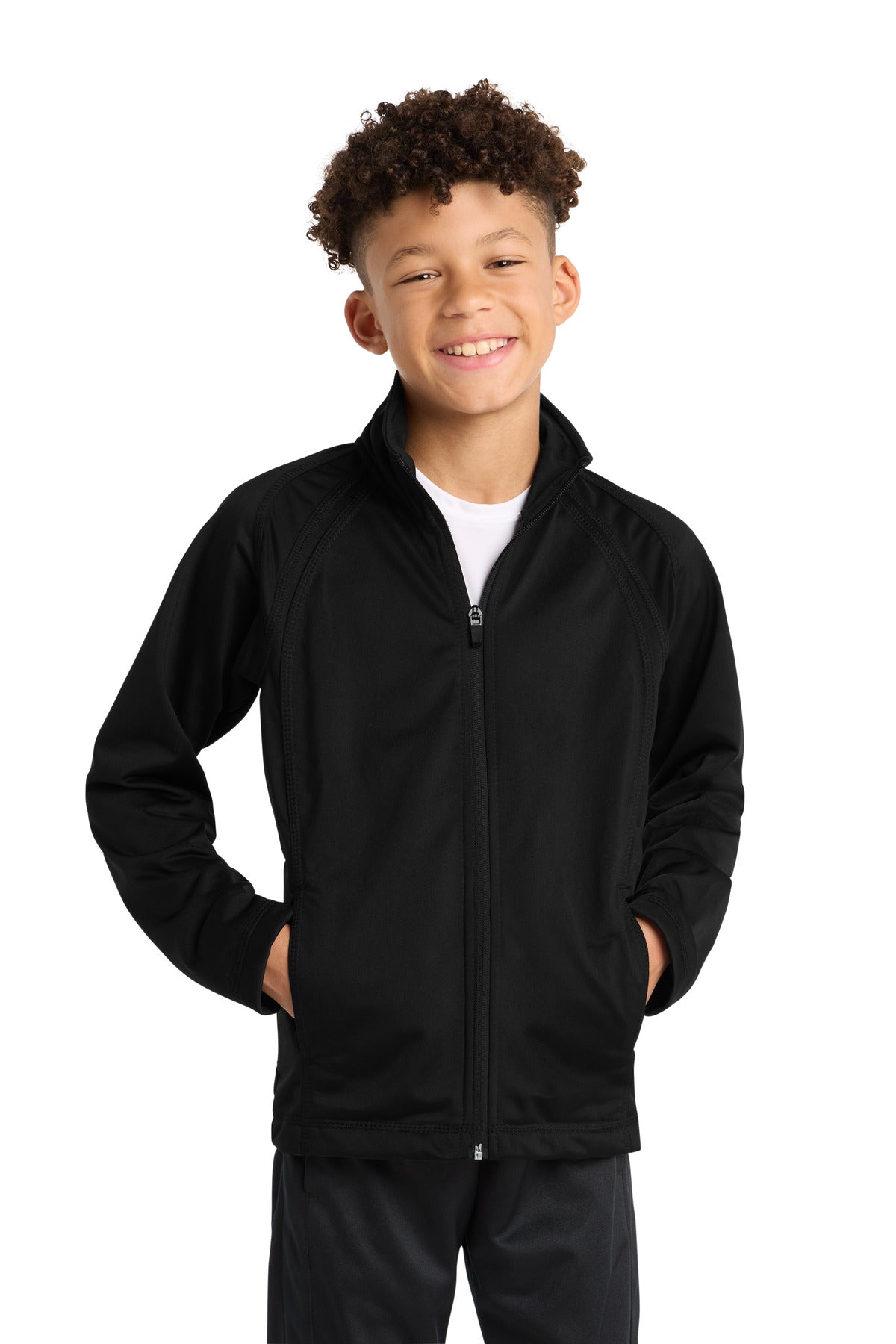 Sport-Tek® Youth Tricot Track Jacket. YST90