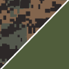 Rothco Camo Reversible Web Belt - Woodland Digital / Olive Drab