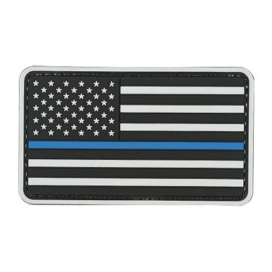 AMERICAN FLAG BLUE LINE - RUBBER PATCH
